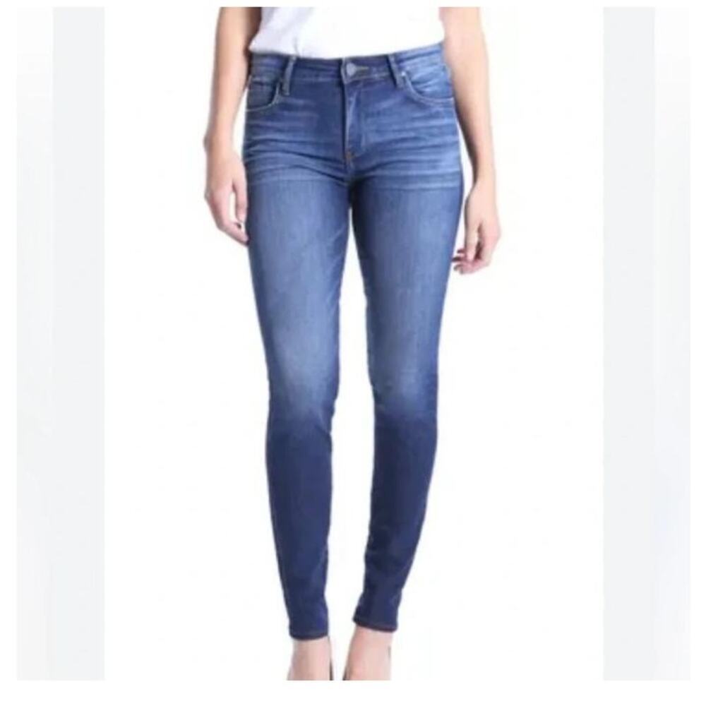 Kut from the Kloth Blue Denim High-Rise Skinny Jeans (10)